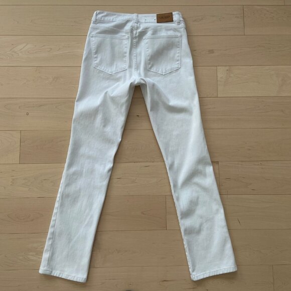 Ralph Lauren Premier Straight jeans white stretch denim high waisted rise size 6 - Picture 6 of 16